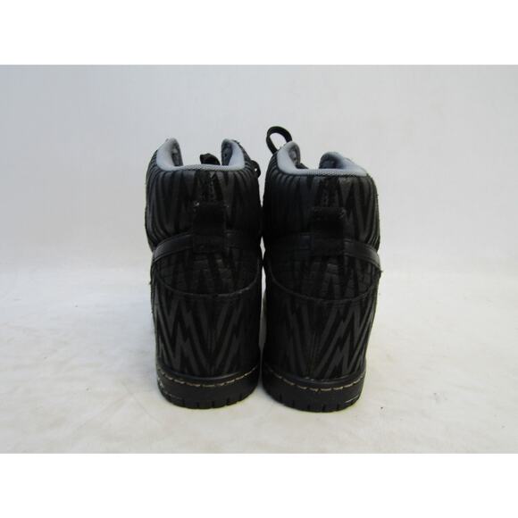 NIKE Sky Hi Dunk Women Sz 6.5 Black Suede Lace Up Hidden Wedge Sneaker - Picture 7 of 11